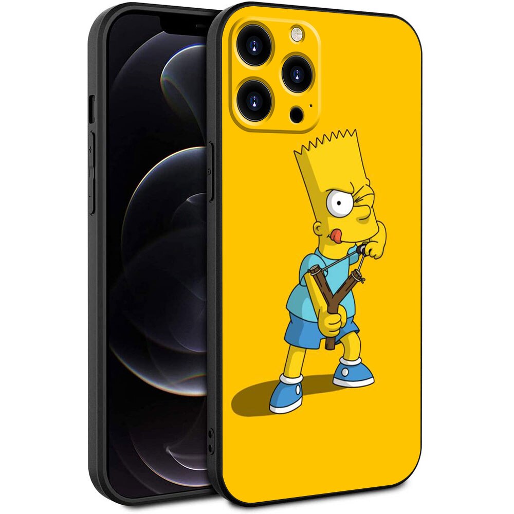 Apple iPhone Bart Simpson Slingshot Hard Silicone Case