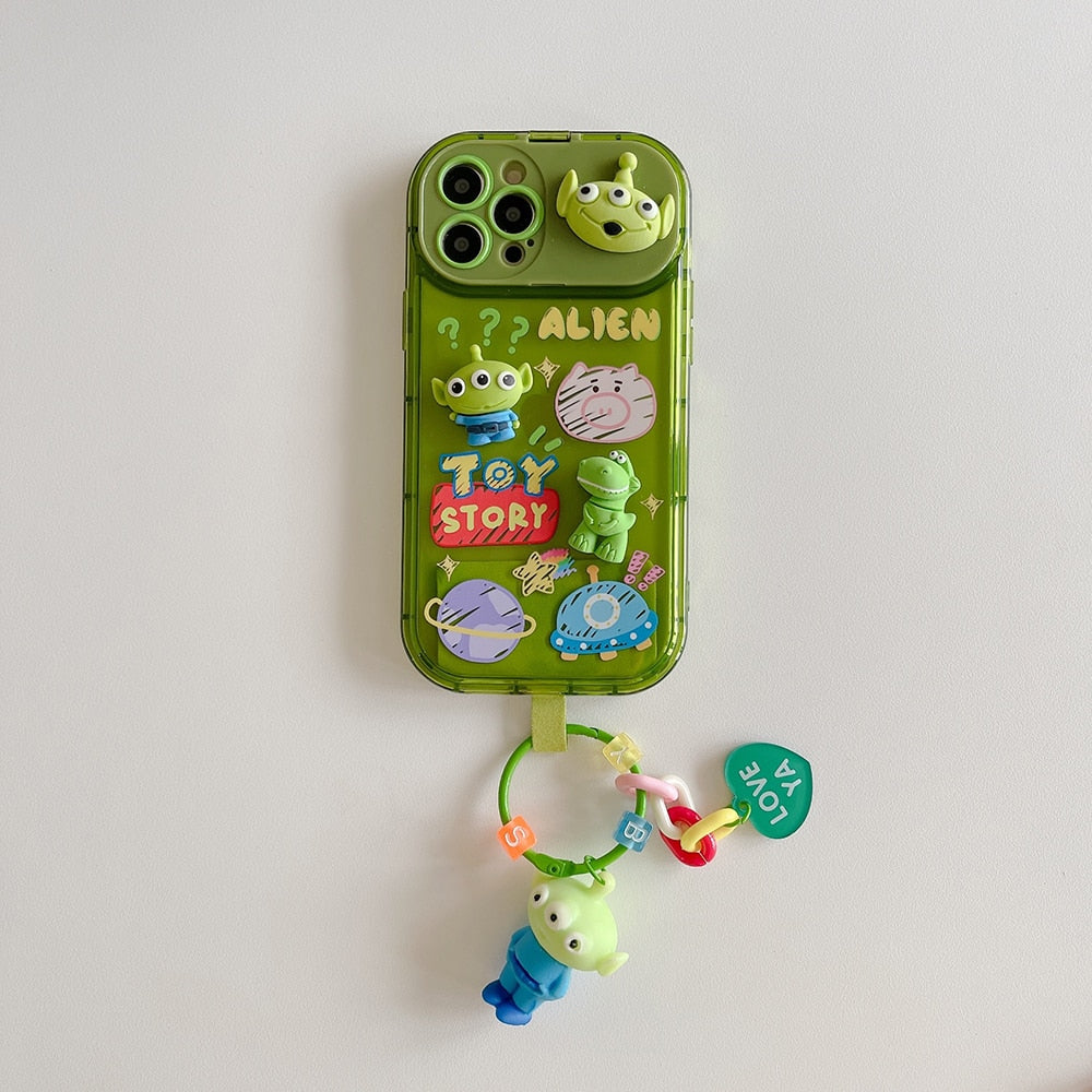 Apple iPhone Toy Story Lucky Alien Silicone Case