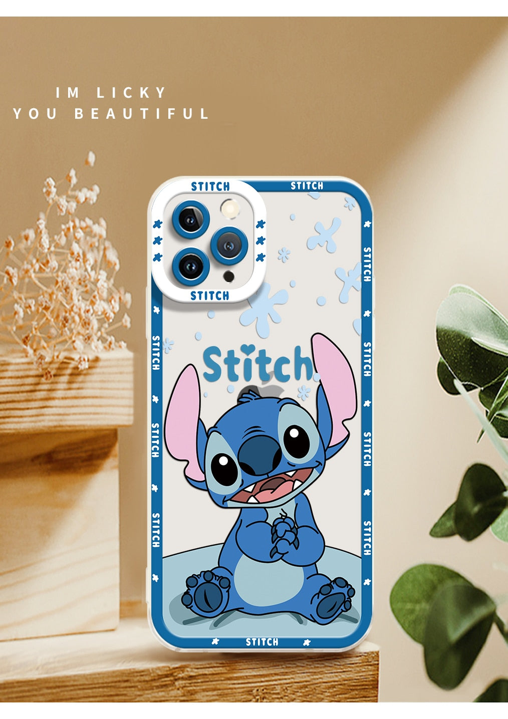 Apple iPhone Stitch Emotional Hard Silicone Case