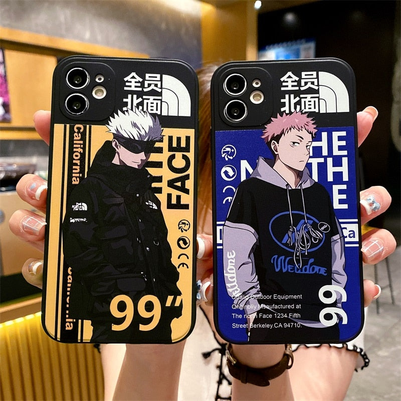 Apple iPhone Jujutsu Kaisen X North Face Hard Case