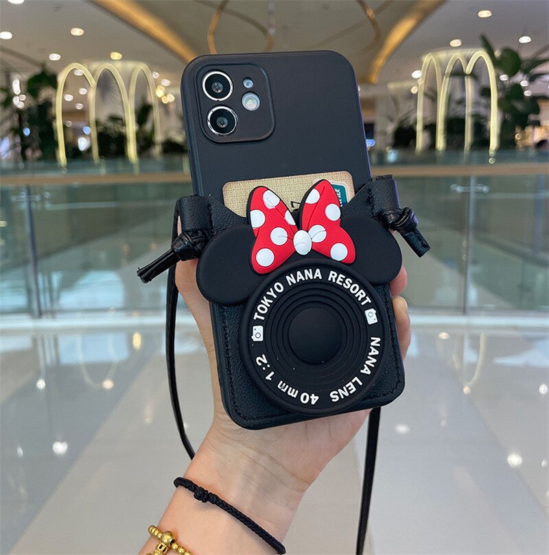 Apple iPhone Micky/Minnie Lanyard Case