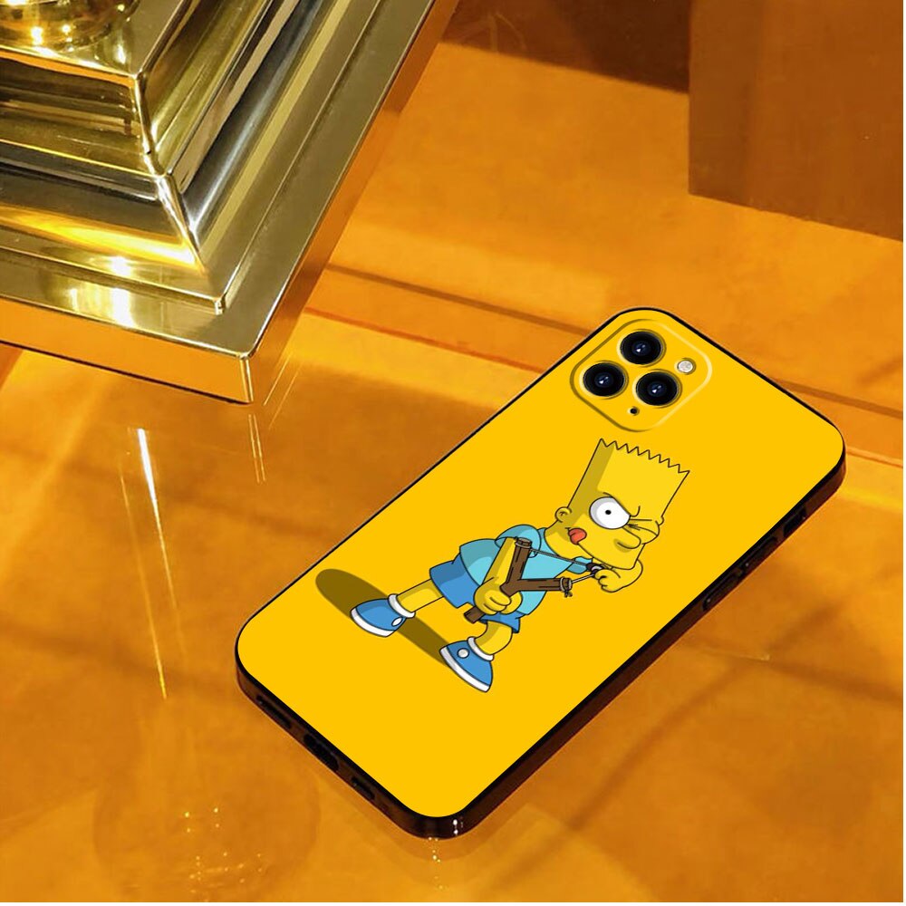 Apple iPhone Bart Simpson Slingshot Hard Silicone Case