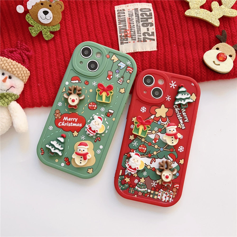 Apple iPhone Merry Christmas Silicone Case