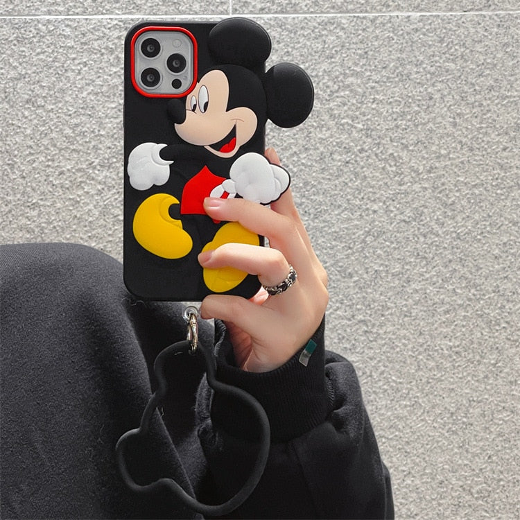 Apple iPhone Mickey Mouse 3D Soft Silicone Shell Case