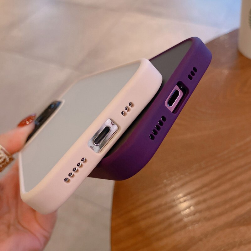 Apple iPhone Luxury Frosted Matte Soft Silicone Case