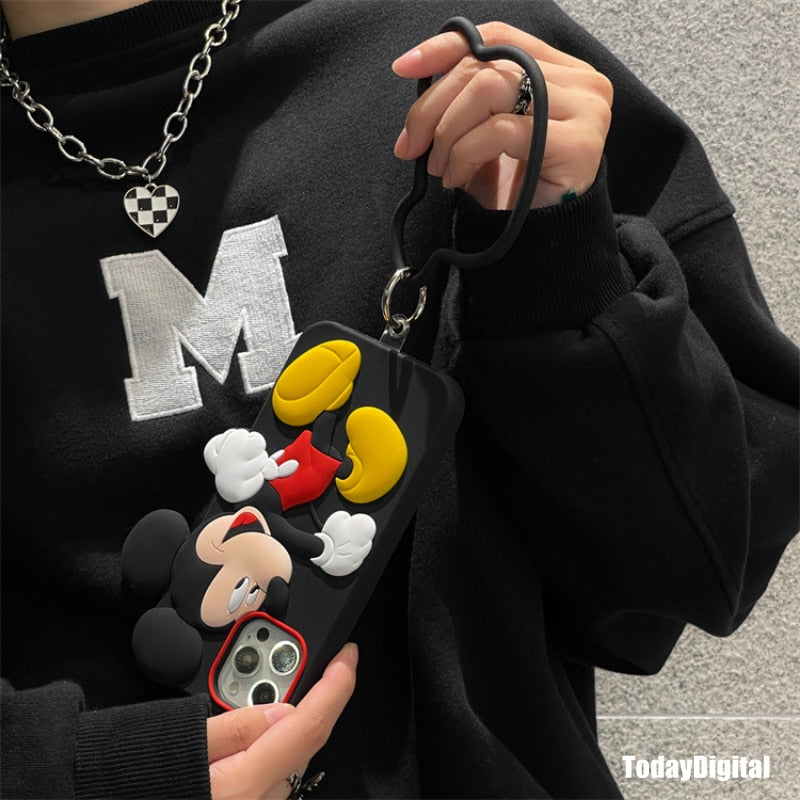 Apple iPhone Mickey Mouse 3D Soft Silicone Shell Case