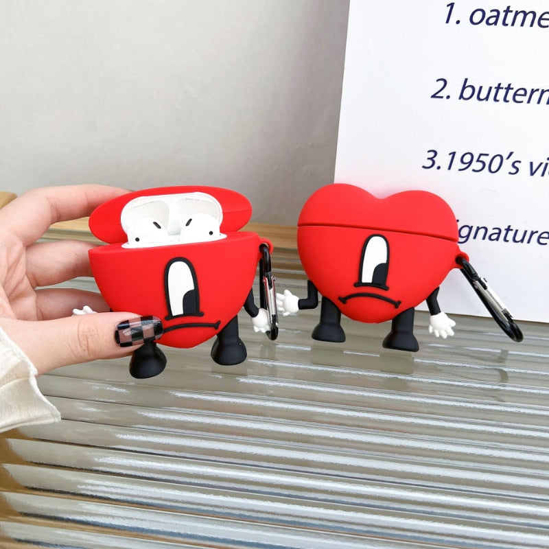 Apple Airpods Pro Bad Bunny Heart Case