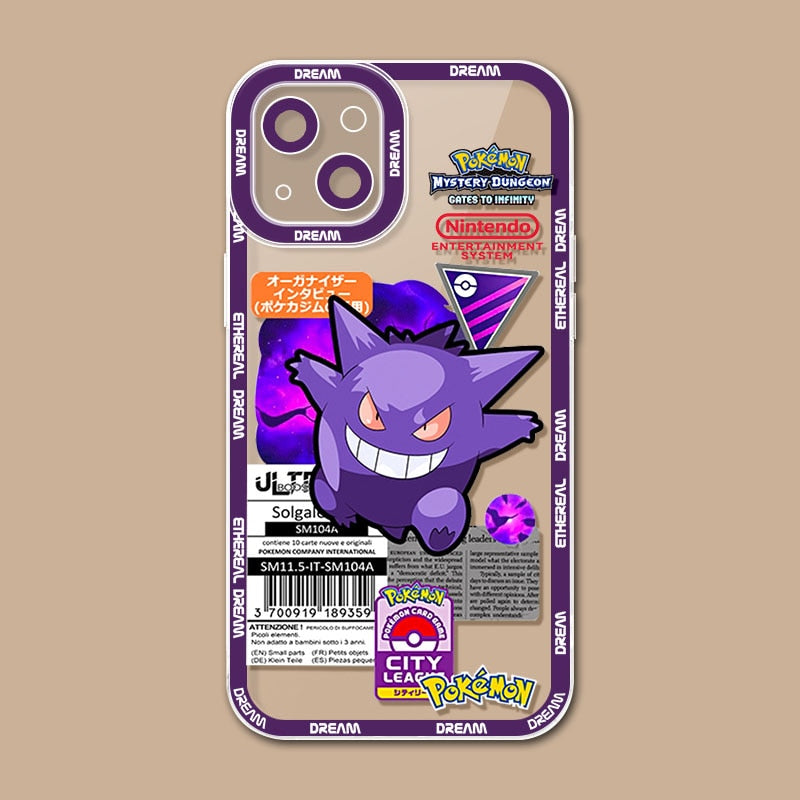 Apple iPhone Pokemon Dark Gengar Silicone Case