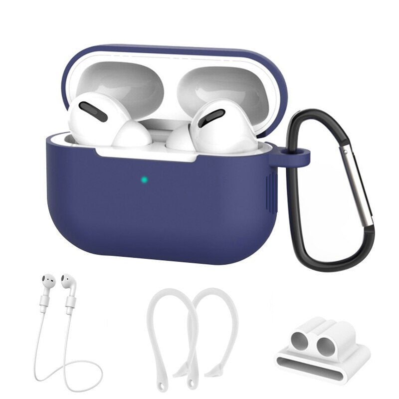 Apple Airpods Pro Navy Blue Set B Silicone Case