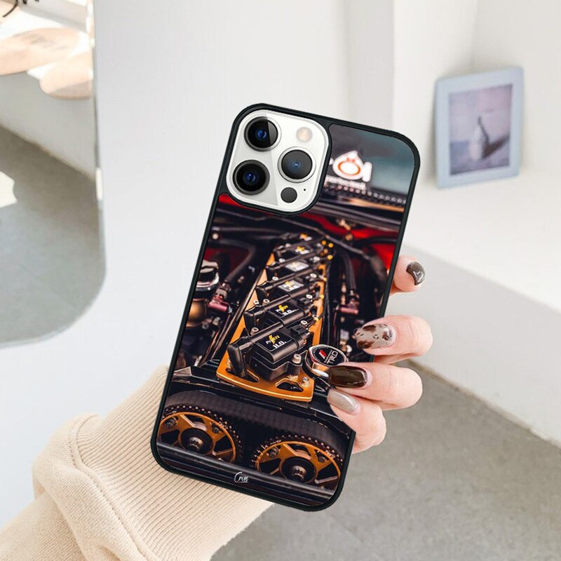 Apple iPhone Car Engine 3 Hard Silicone Case