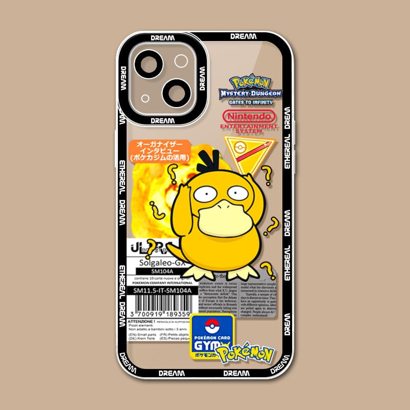Apple iPhone Pokemon Pysduck Silicone Case