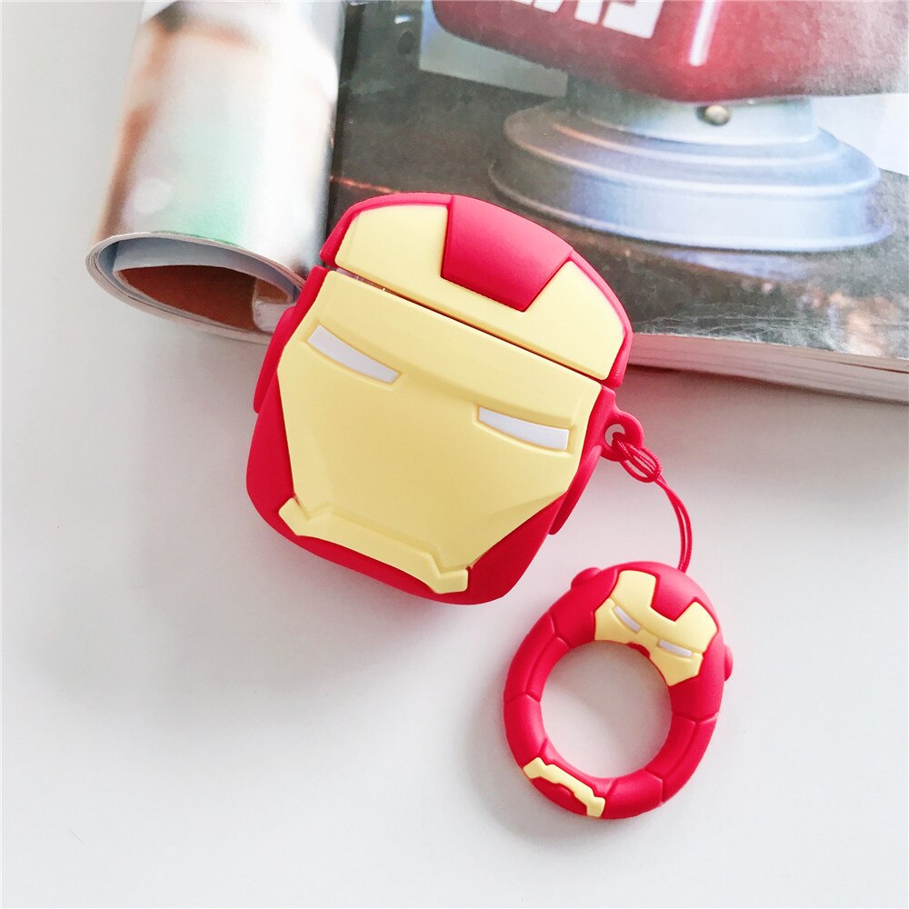 Apple Airpods Pro Iron Man Keyring Silicone Case