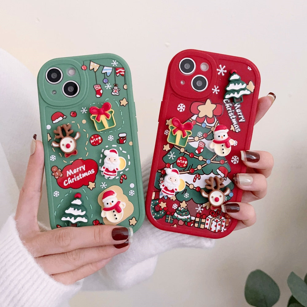 Apple iPhone Merry Christmas Silicone Case