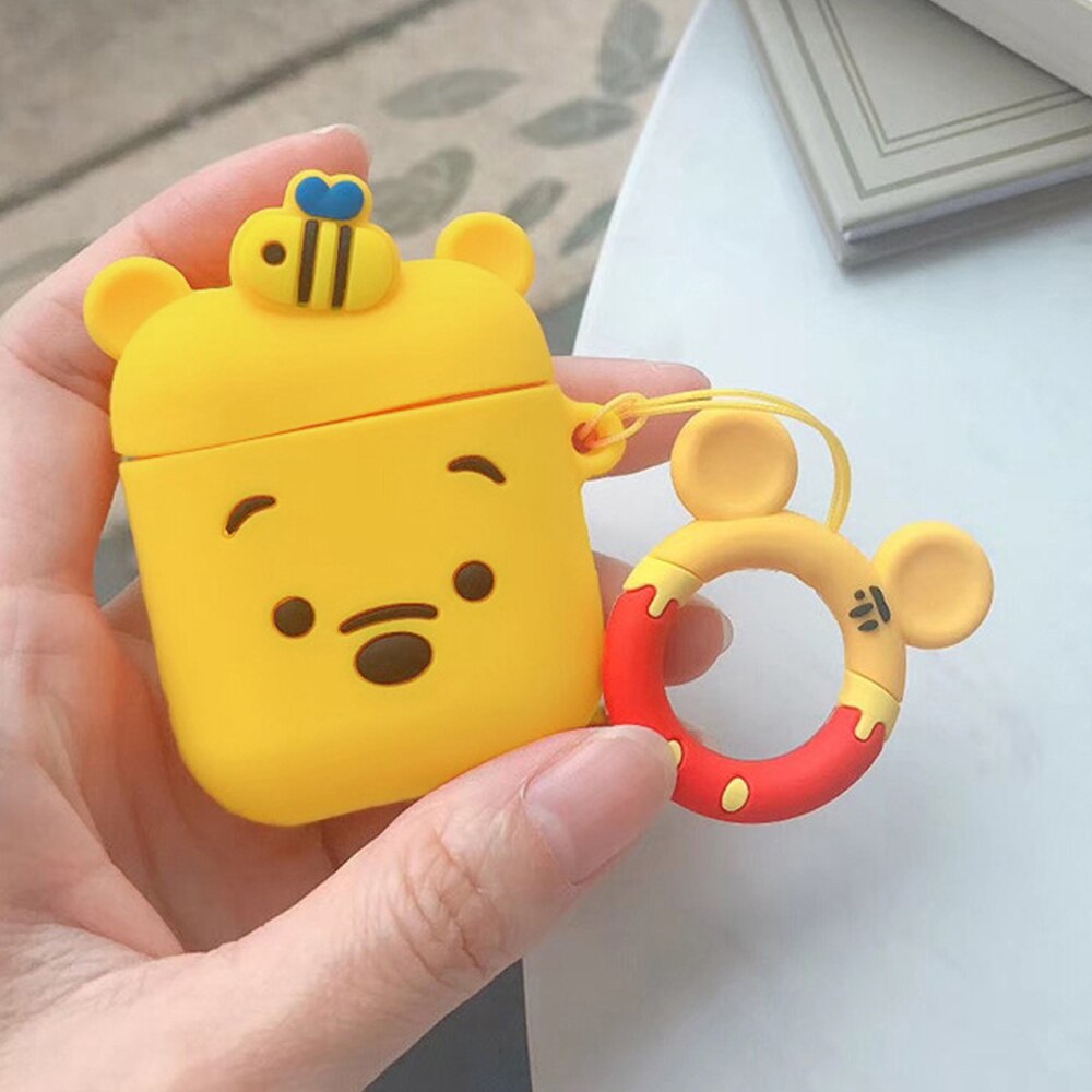 Apple Airpods Pro Pooh Bee Keyring Silicone Case