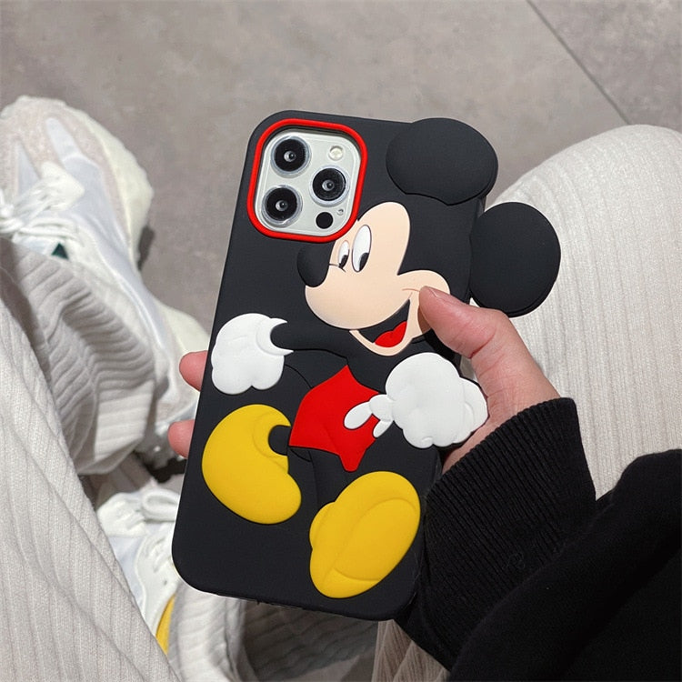 Apple iPhone Mickey Mouse 3D Soft Silicone Shell Case
