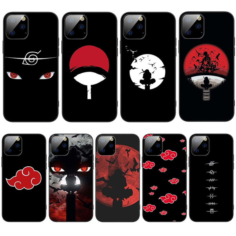 Apple iPhone Uchiha Crest Silicone Shell Case