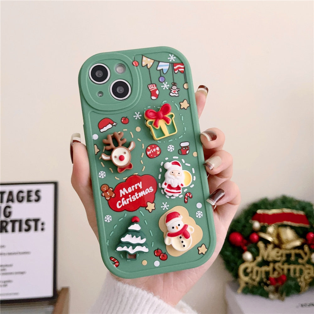 Apple iPhone Merry Christmas Silicone Case