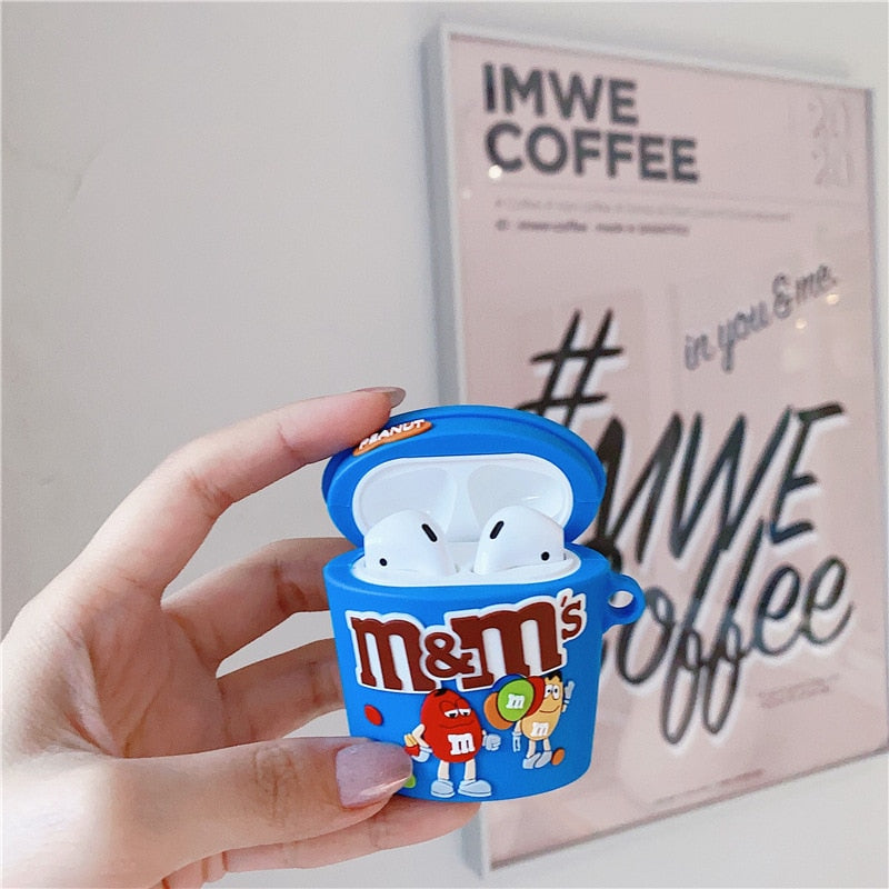 Apple Airpods Pro Snacks M&Ms Blue Silicone Case