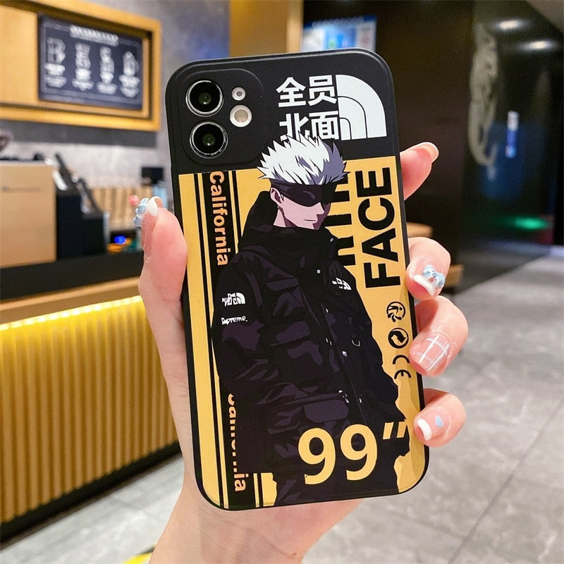 Apple iPhone Jujutsu Kaisen X North Face Hard Case