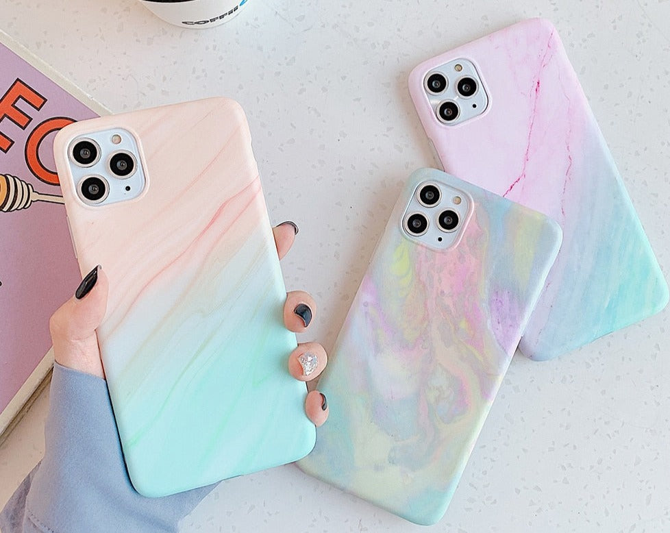 Apple iPhone Marble Beach Silicone Case