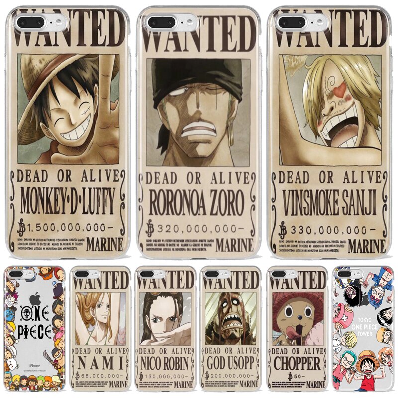 Apple IPhone One Piece WANTED Silicone Case