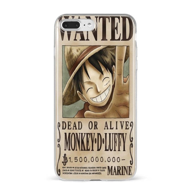 Apple IPhone One Piece WANTED Silicone Case