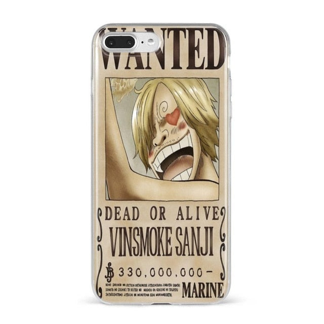 Apple IPhone One Piece WANTED Silicone Case