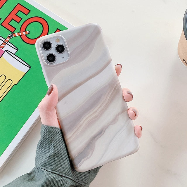 Apple iPhone Marble Beach Silicone Case