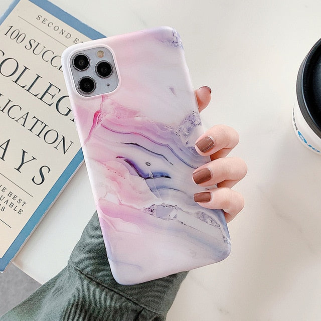 Apple iPhone Marble Beach Silicone Case