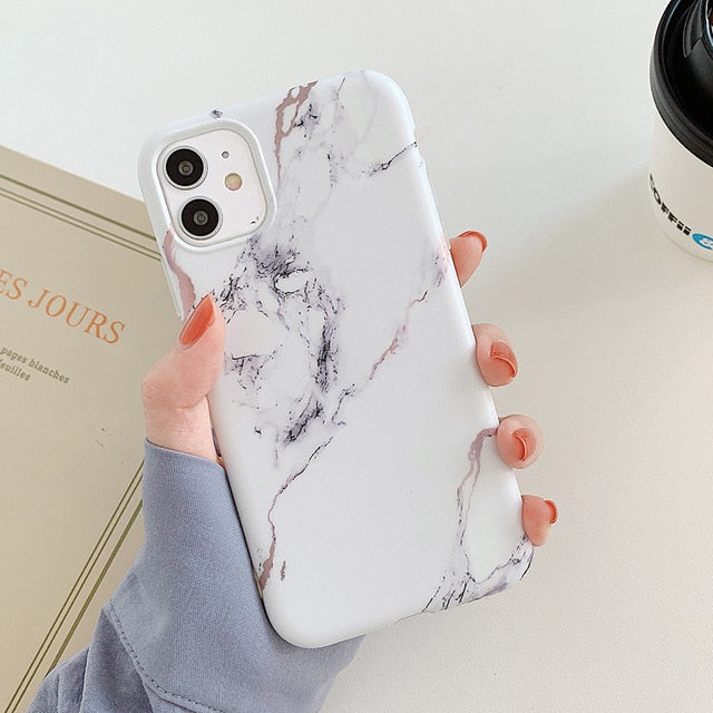 Apple iPhone Marble Beach Silicone Case