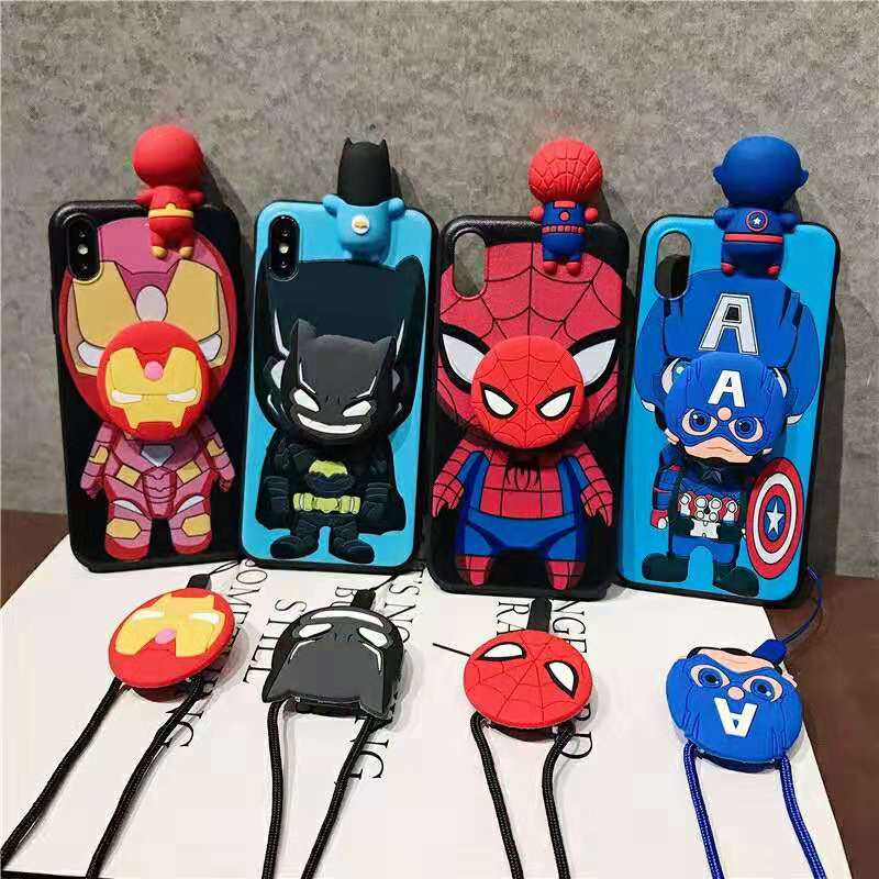 Apple IPhone 3D Marvel/DC Silicone Case