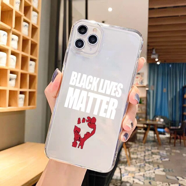 Apple iPhone BLM/ I Can't Breathe Clear Silicone Case