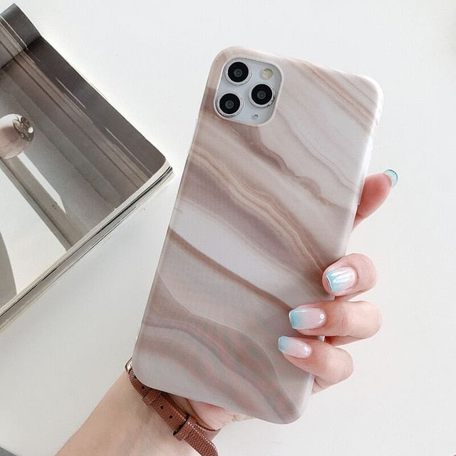 Apple iPhone Marble Beach Silicone Case