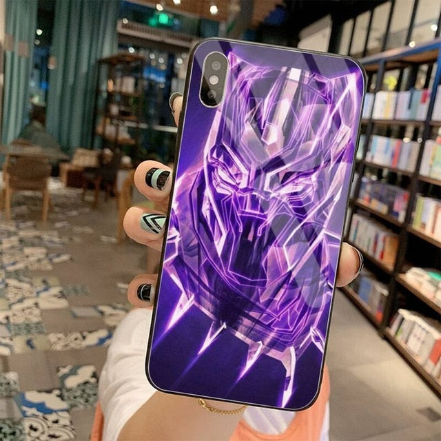 Apple iPhone Black Panther Glass Case