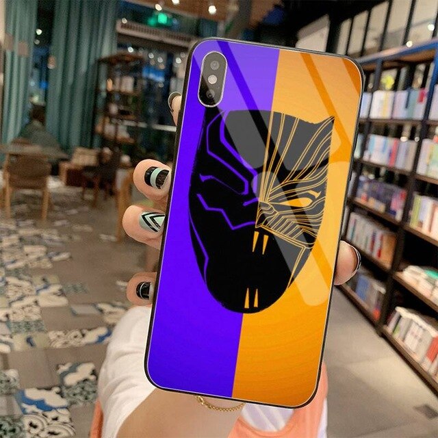 Apple iPhone Black Panther Glass Case