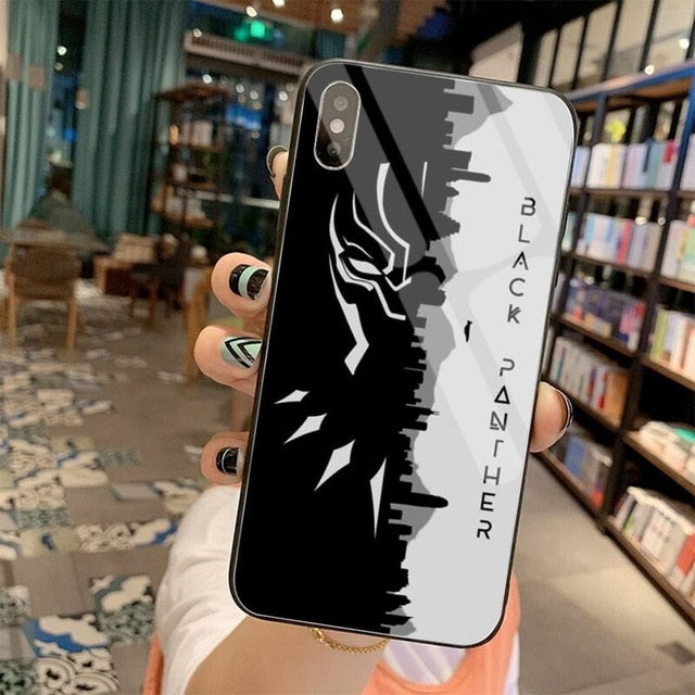 Apple iPhone Black Panther Glass Case
