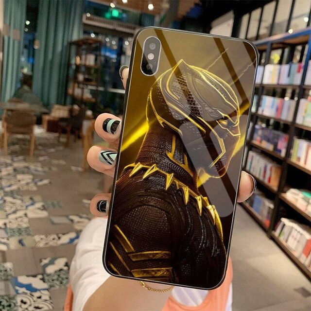 Apple iPhone Black Panther Glass Case