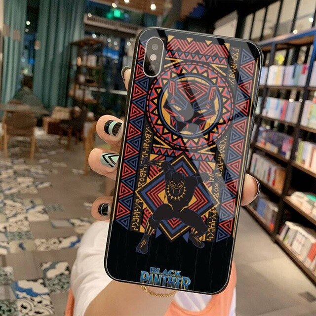 Apple iPhone Black Panther Glass Case
