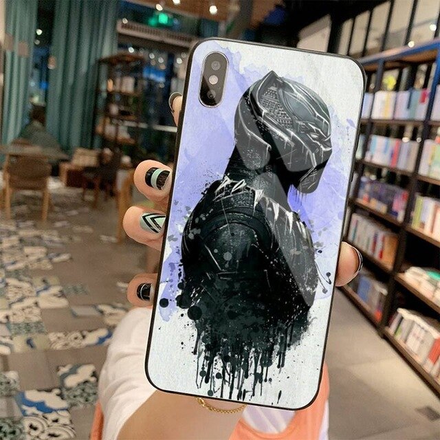 Apple iPhone Black Panther Glass Case