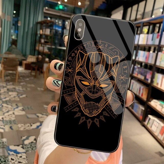 Apple iPhone Black Panther Glass Case