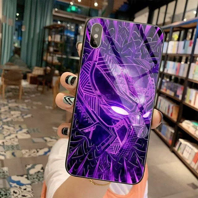 Apple iPhone Black Panther Glass Case