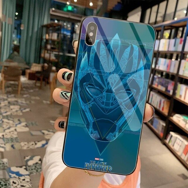 Apple iPhone Black Panther Glass Case