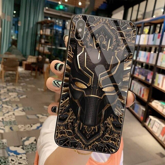 Apple iPhone Black Panther Glass Case