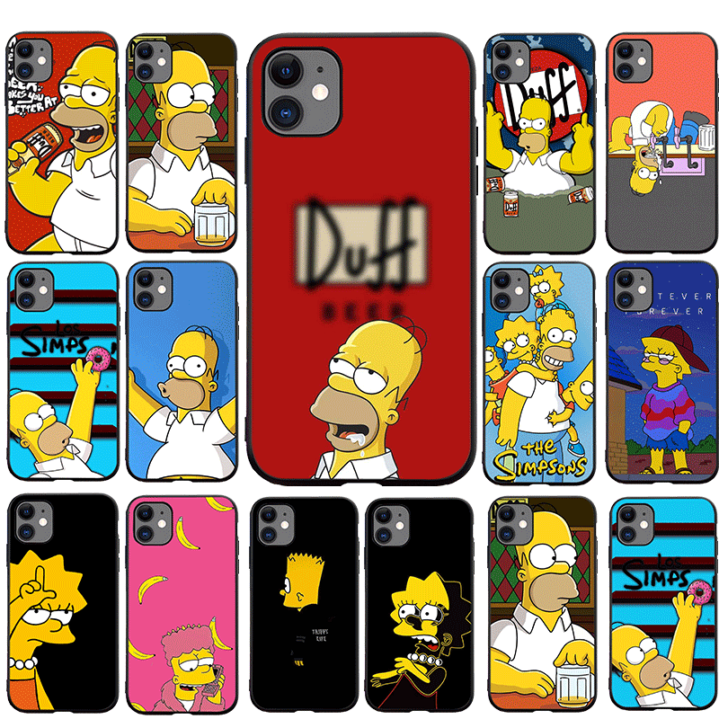 Apple iPhone Simpson Duff Silicone Case