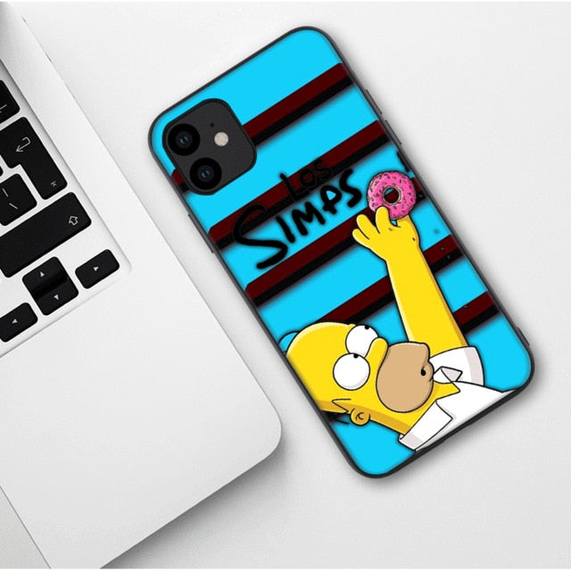 Apple iPhone Simpson Duff Silicone Case