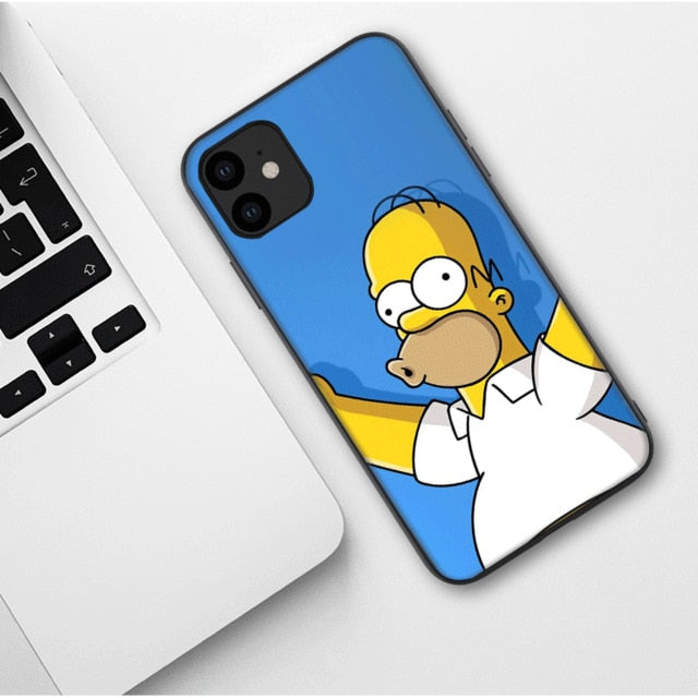 Apple iPhone Simpson Duff Silicone Case