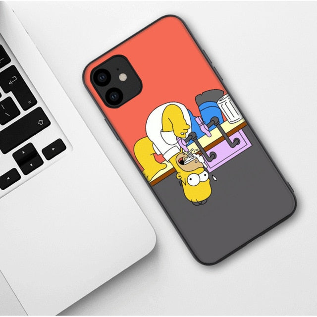 Apple iPhone Simpson Duff Silicone Case