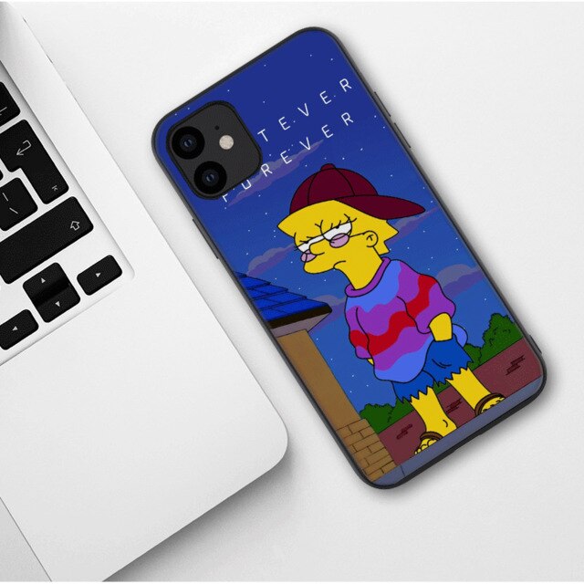 Apple iPhone Simpson Duff Silicone Case