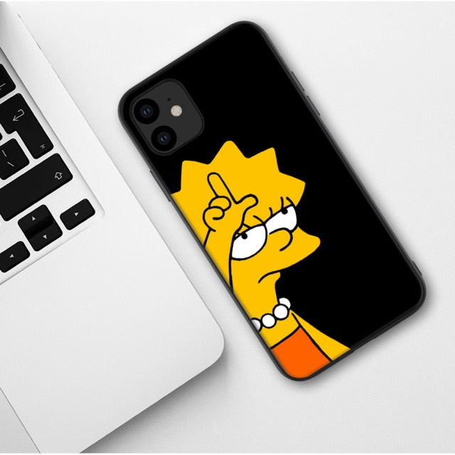 Apple iPhone Simpson Duff Silicone Case