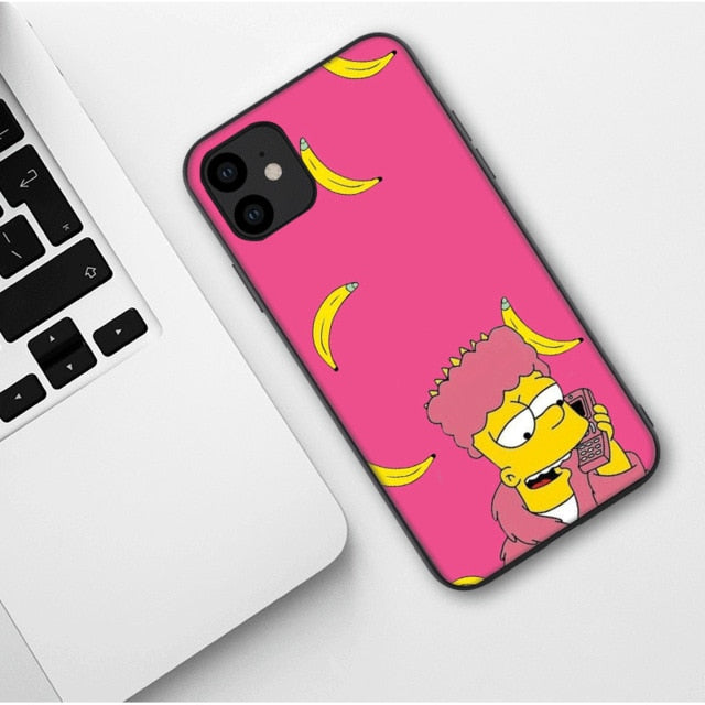 Apple iPhone Simpson Duff Silicone Case